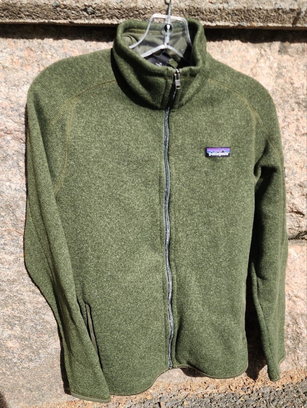 Patagonia Full-Zip Better Sweater Fleece In Nomad Green sz M - Picture 2 of 14